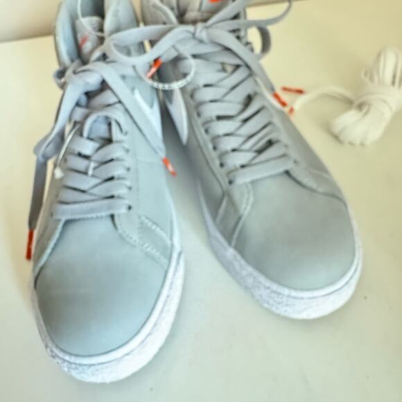 Nike SB Blazer Mid Wolf Grey Men 6 Women 7 - Picture 8 of 11